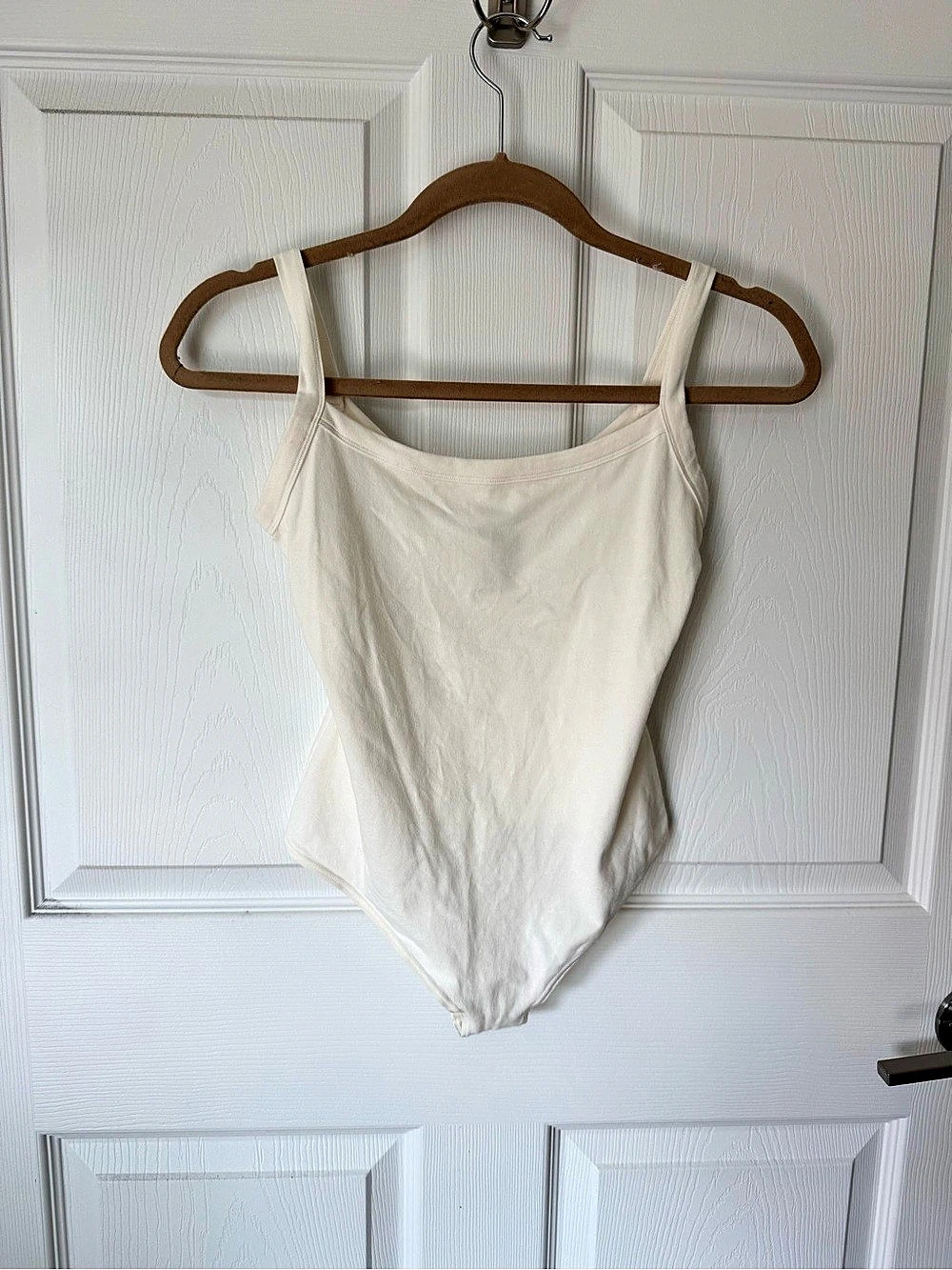 SKIMS Cotton Rib Bodysuit Cream